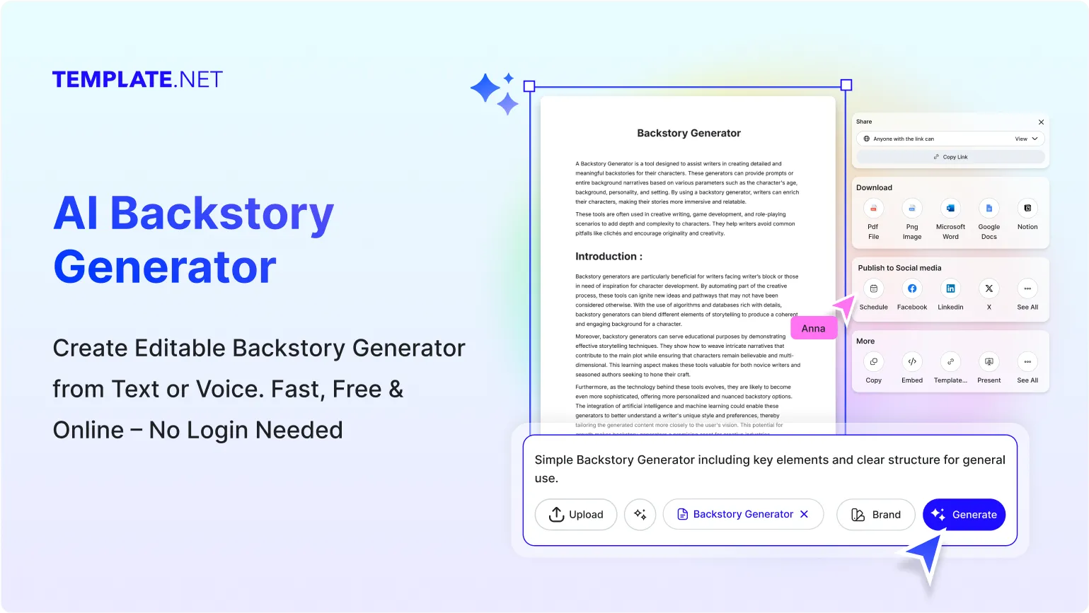 Free AI Backstory Generator, Free Backstory Maker Online